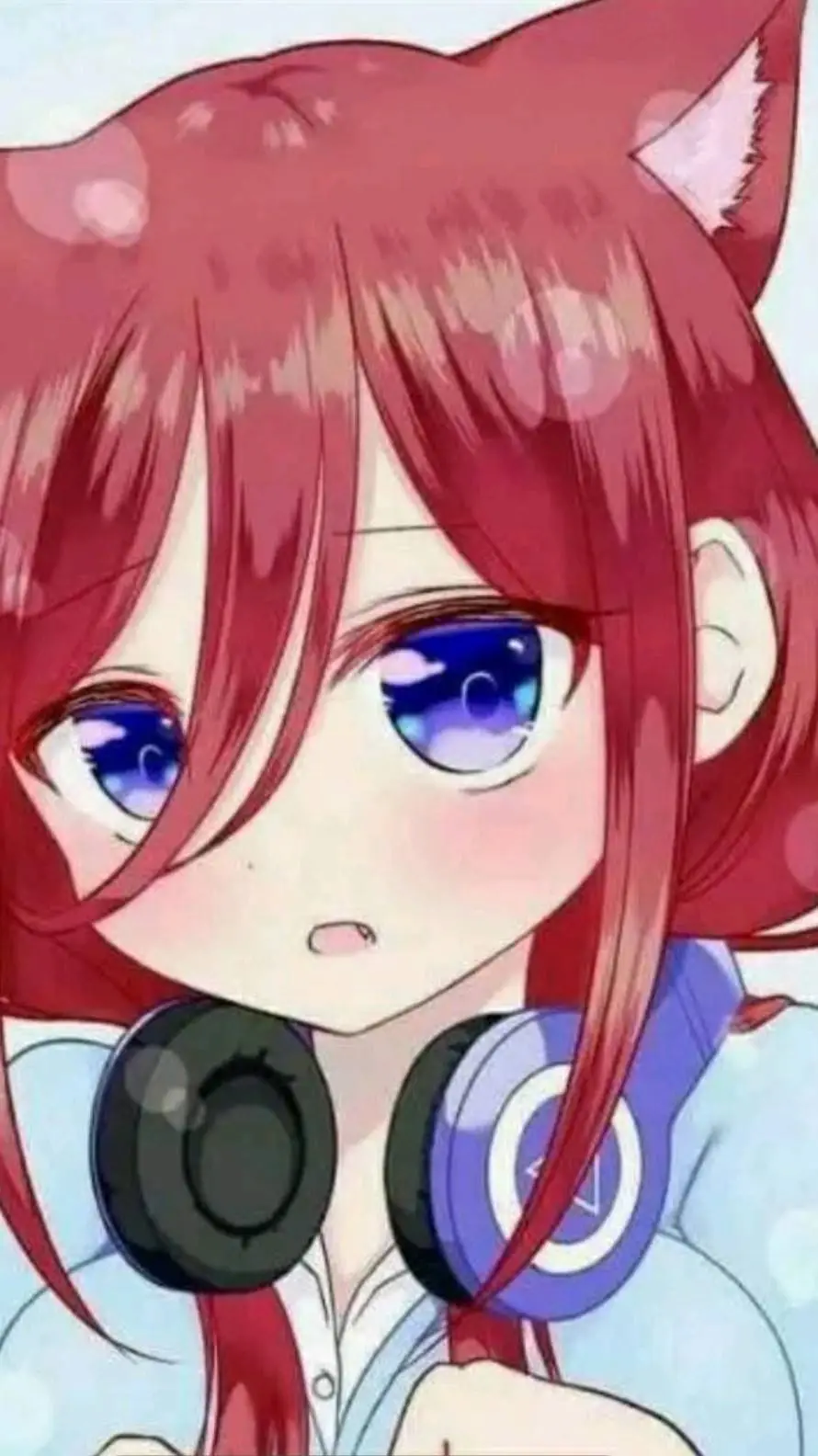 ai character: Miku nakano(neko) background