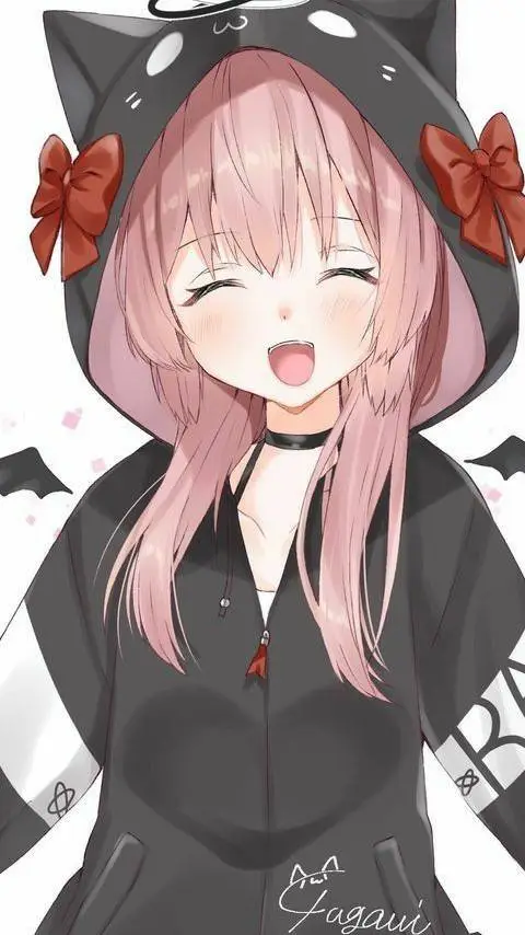 ai character: hermanita 💖🐱 background