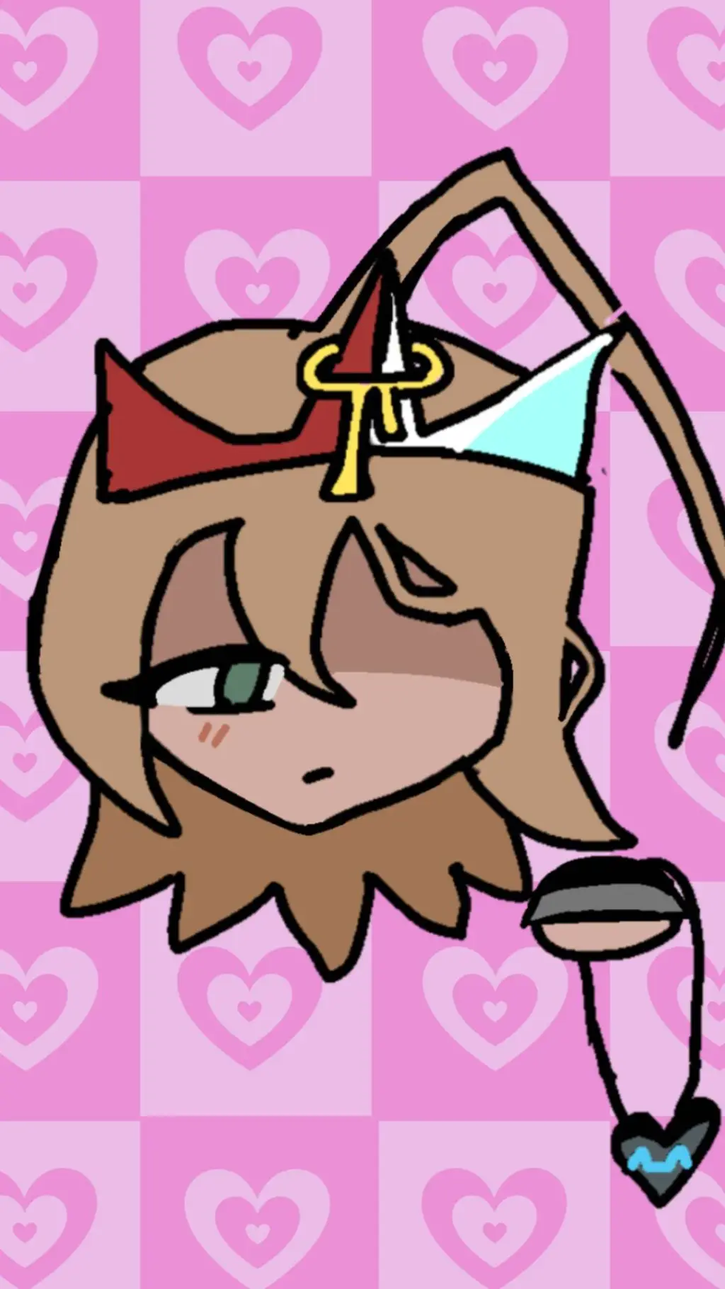 ai character: Snow forest background