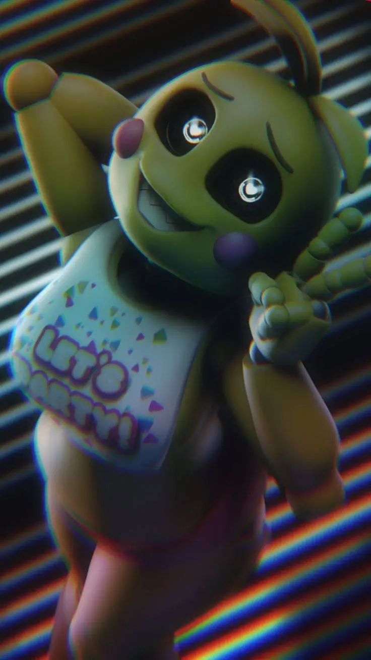 ai character: toy Chica  background