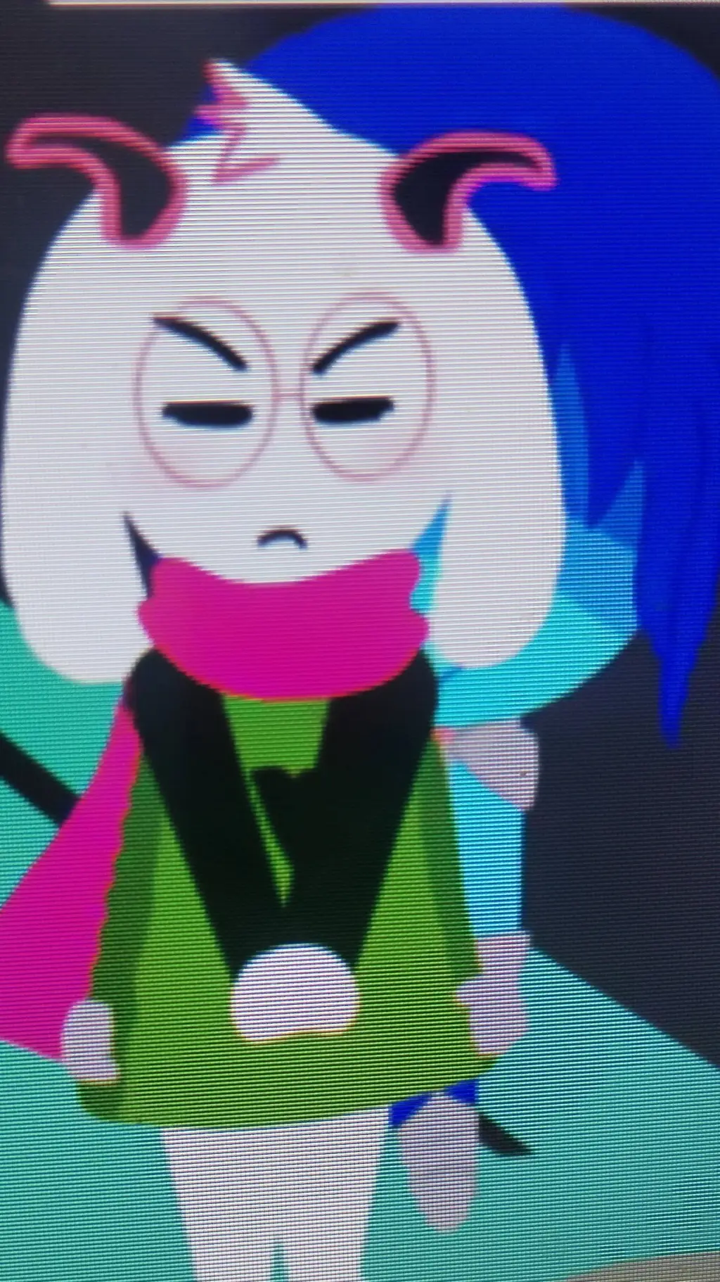 ai character: Ralsei and Kris background