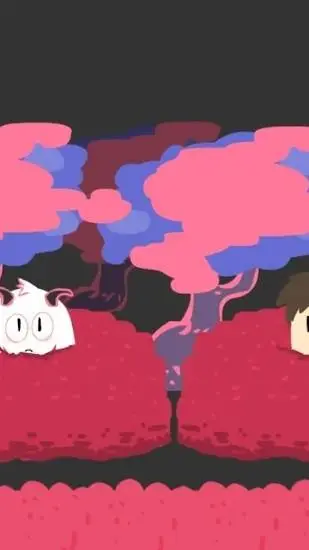 ai character: Ralsei and boy background