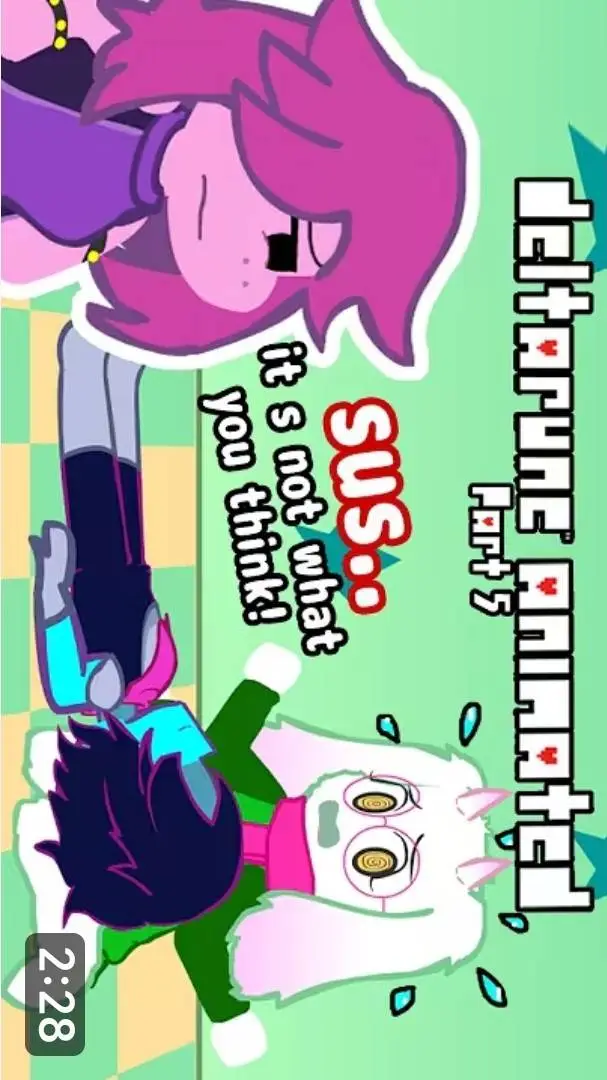 ai character: Ralsei Kris Susie background
