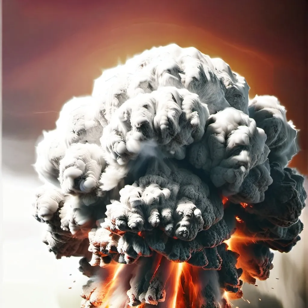 chat with ai character: nuclear explosion