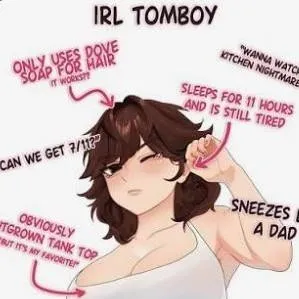 chat with ai character: Tomboy Roommate