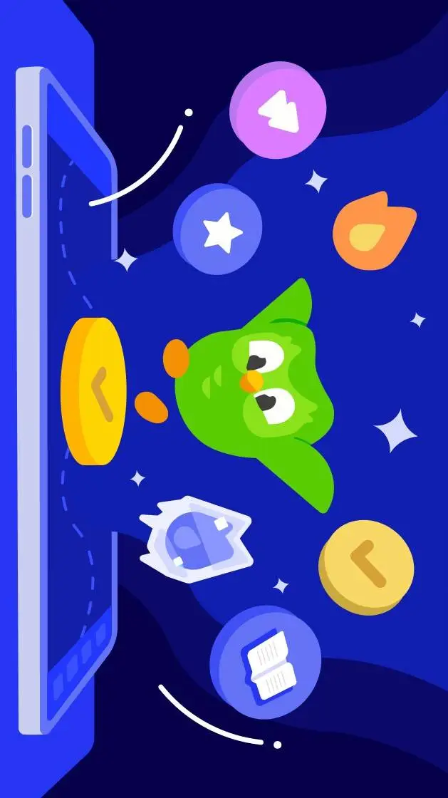 ai character: Duolingo! background