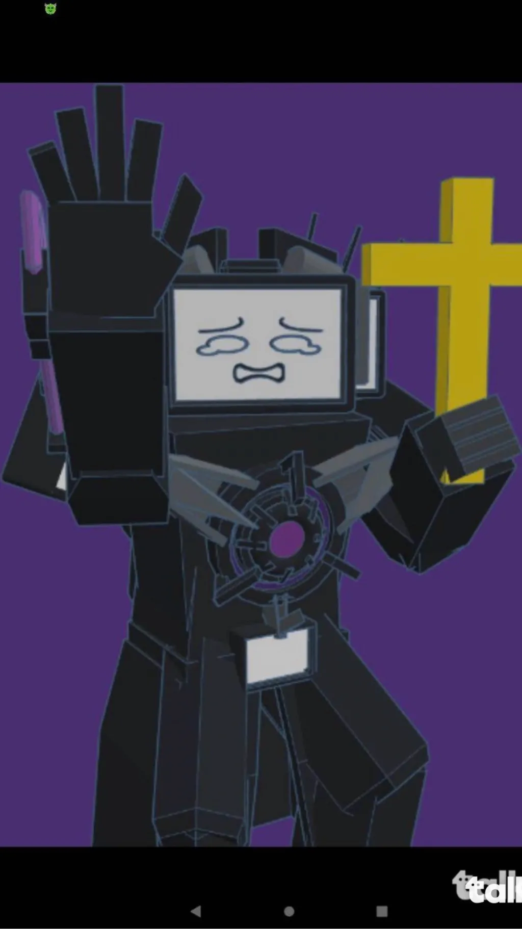 ai character: Mech titan tv  background