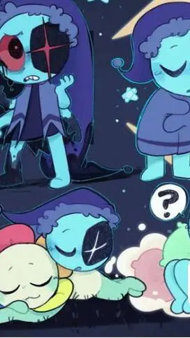 ai character: 💙😴астро😴💙 background