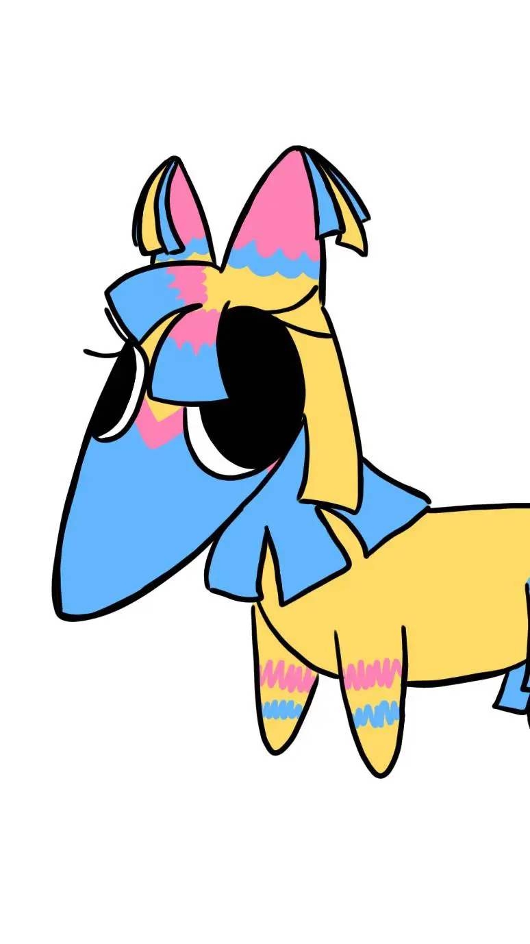 ai character: Piñata yatta Dw background