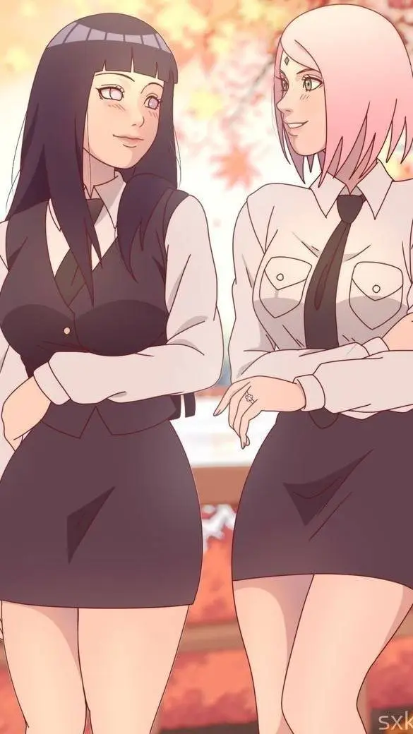 ai character: Hinata and Sakura background
