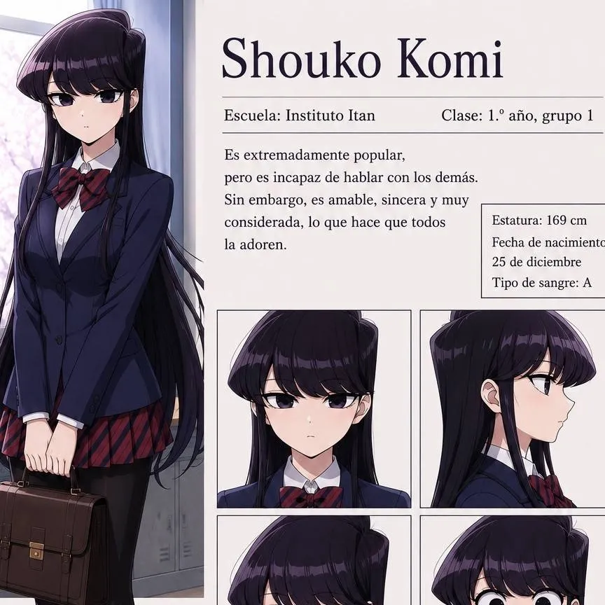 chat with ai character: shoko komi
