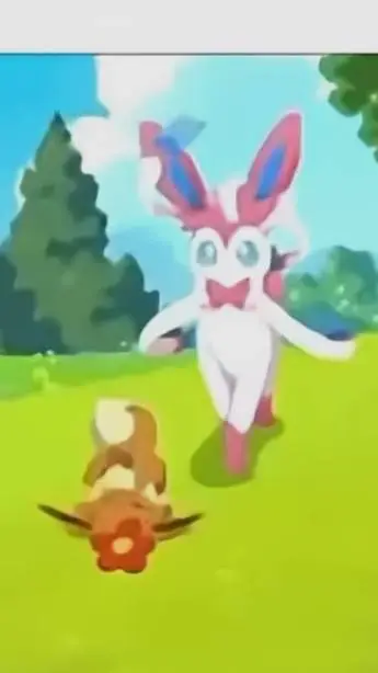 ai character: eevee and Sylveon background