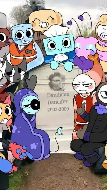 ai character: DANDY'S WORLD!!🌼💿 background