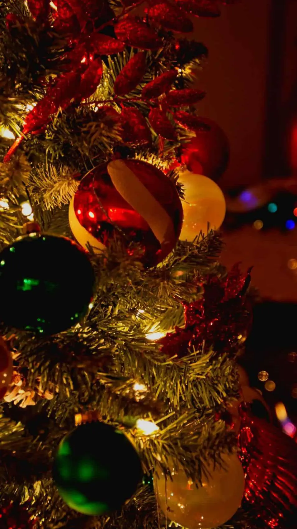 ai character: chrismas night  background