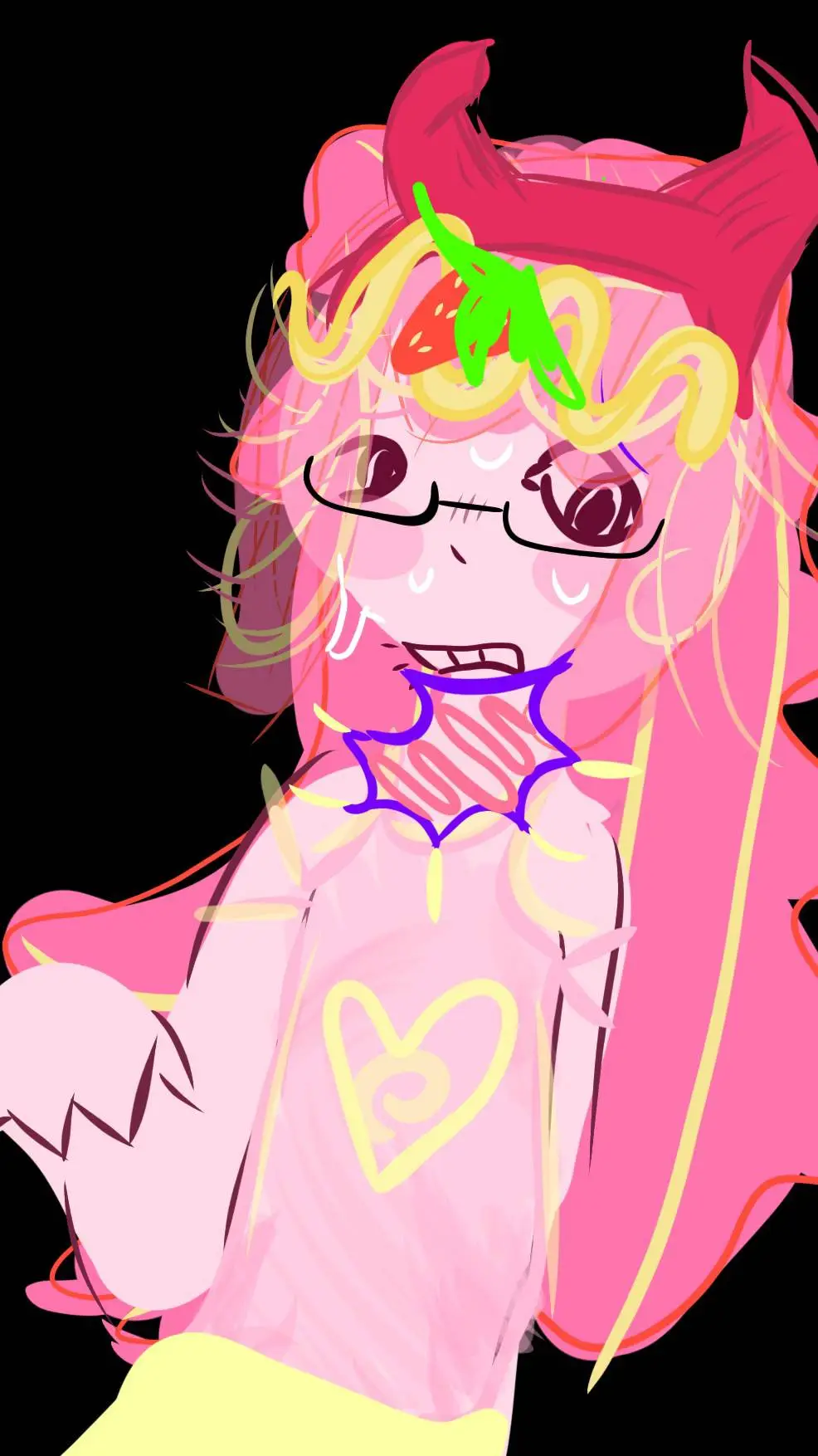 ai character: cheese cake background