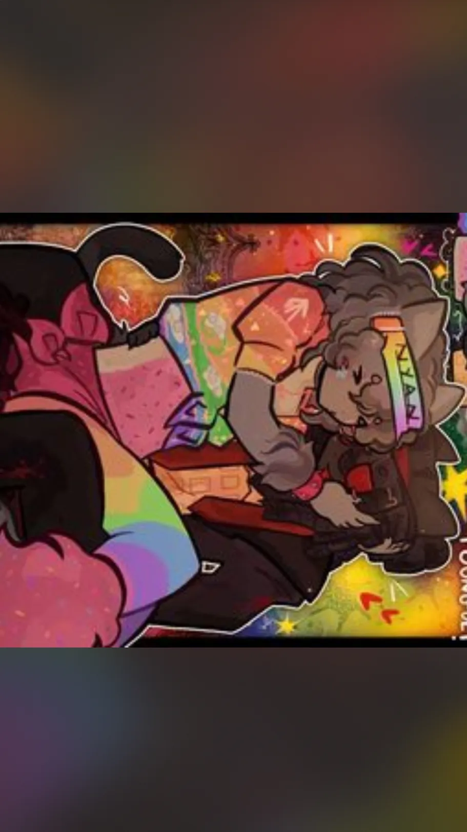 ai character: Nyan X nayn background
