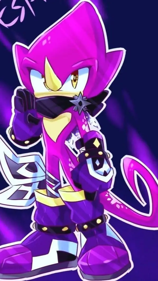 ai character: Espio the chameleo background