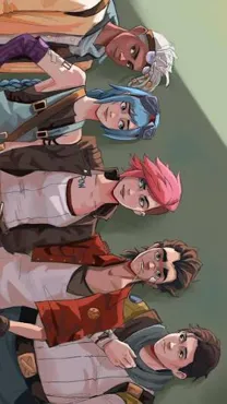 ai character: Arcane x kny background