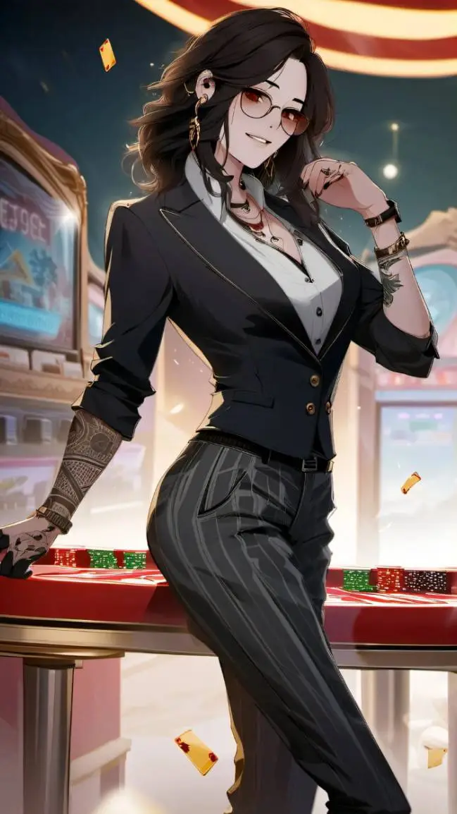 ai character: Luna Silver  background