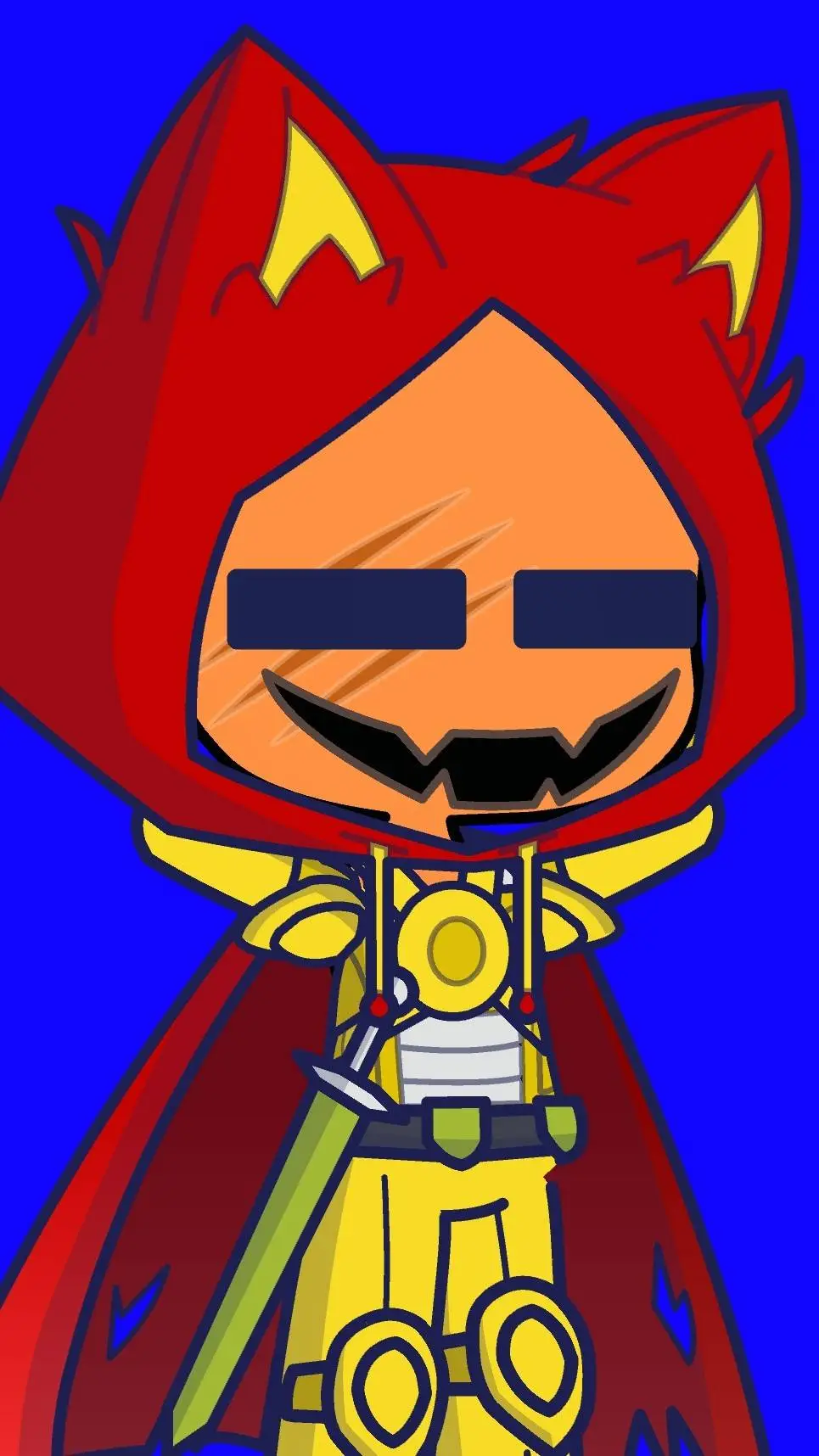 ai character: spooky  background