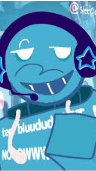 ai character: bluudud al revés background