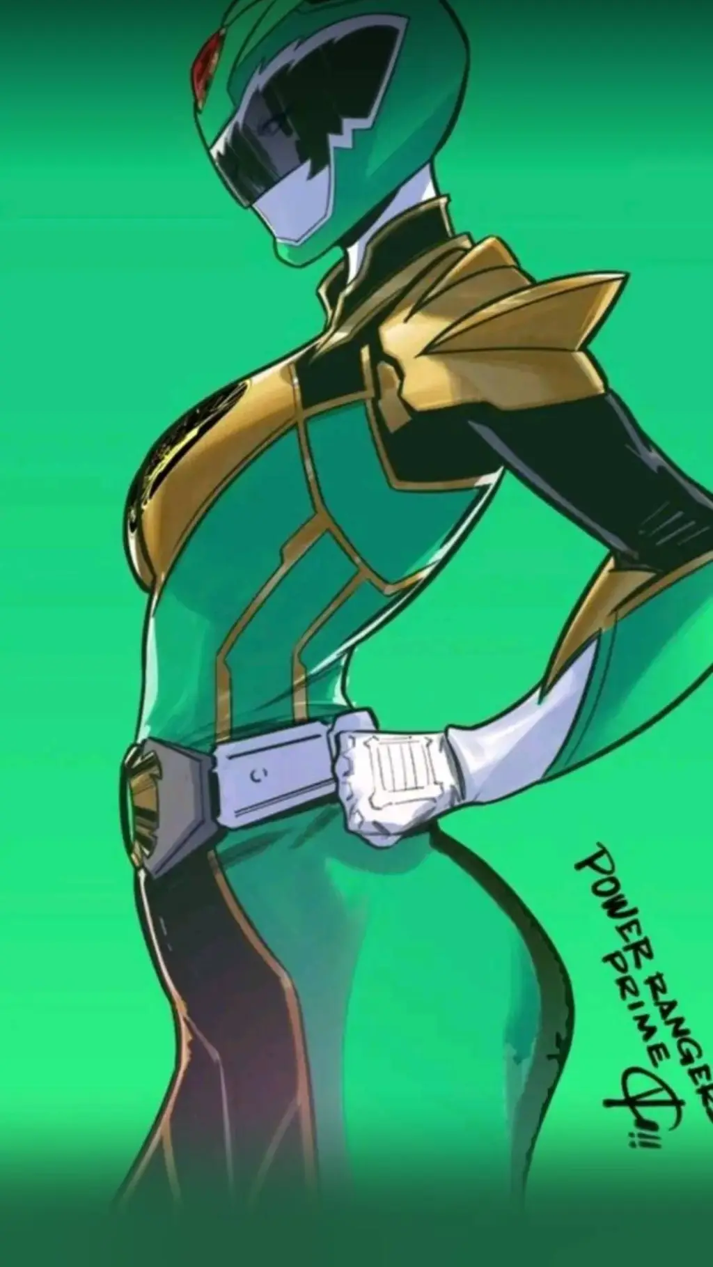 ai character: ranger rojo background