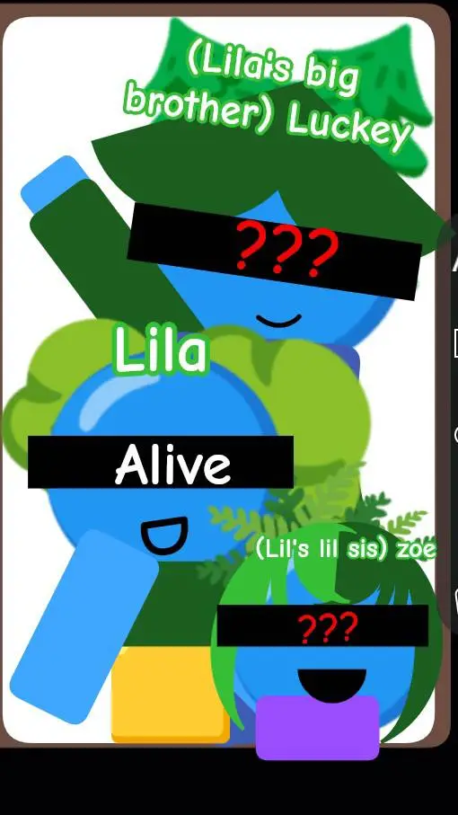 ai character: 🍀lila leaf clover🌸 background