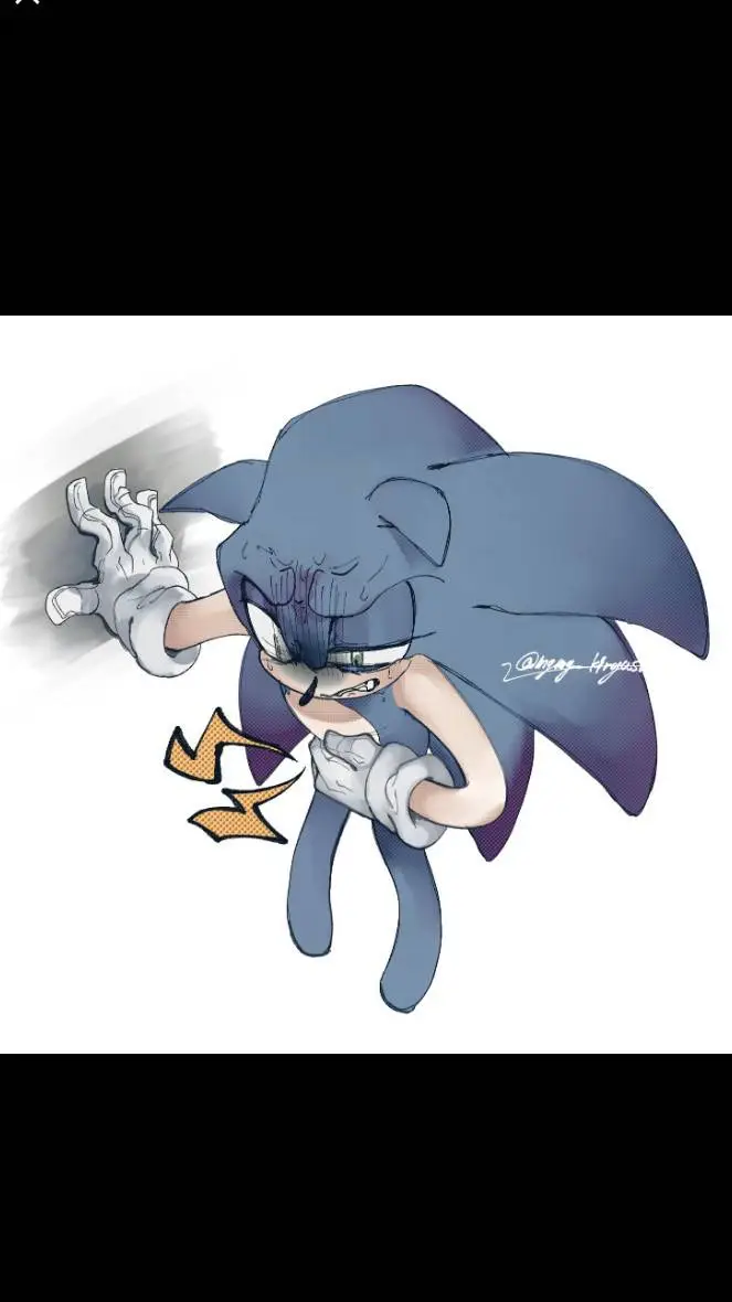 ai character: sonic tummy ache background