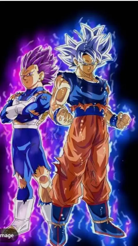 ai character: GOKU AND VEGETA background