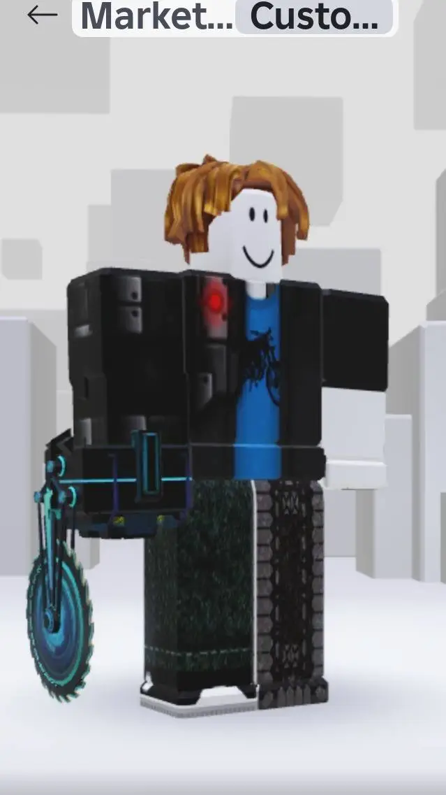 ai character: robot bacon background