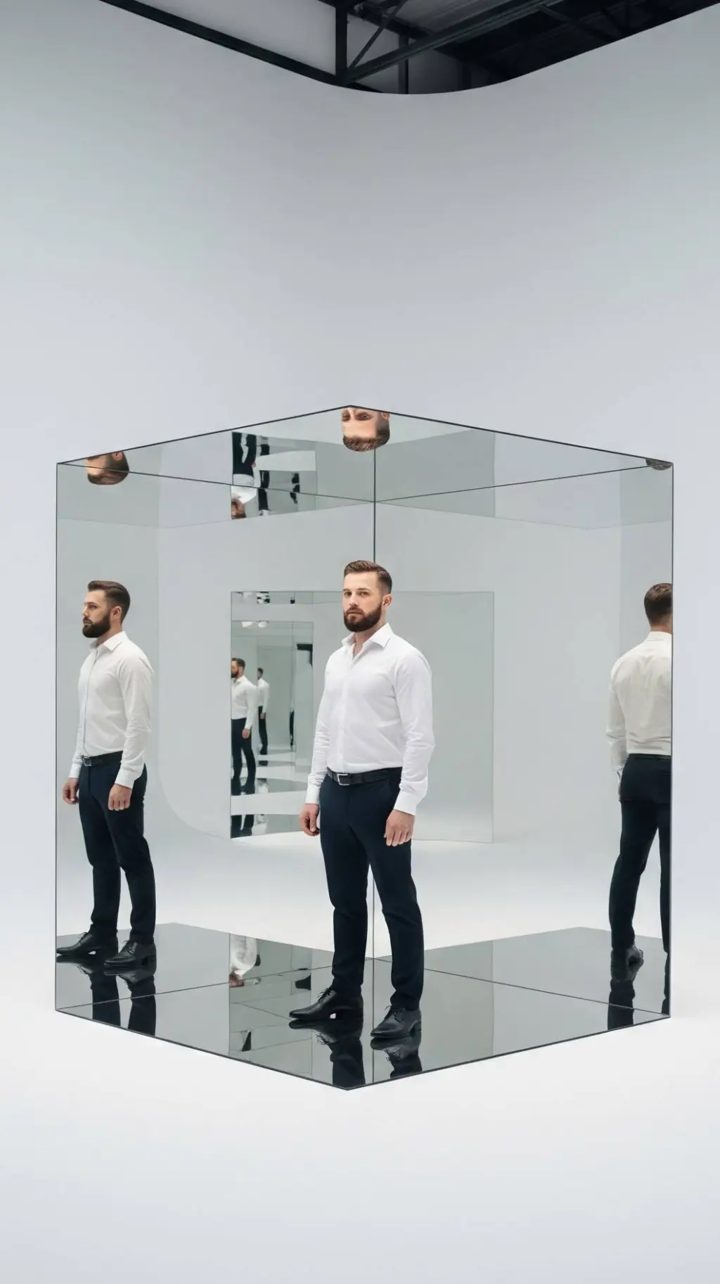 ai character: The Mirage Cube. background
