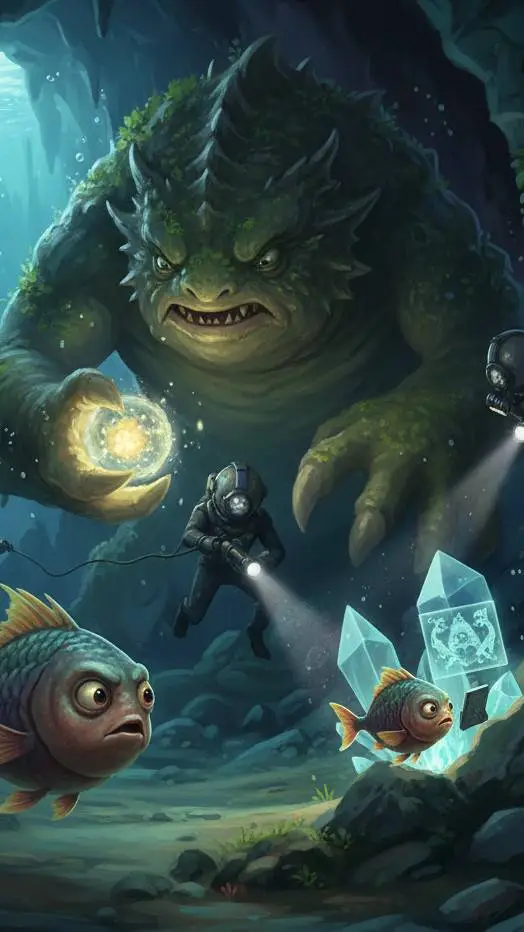 ai character: The Fish & Monster background