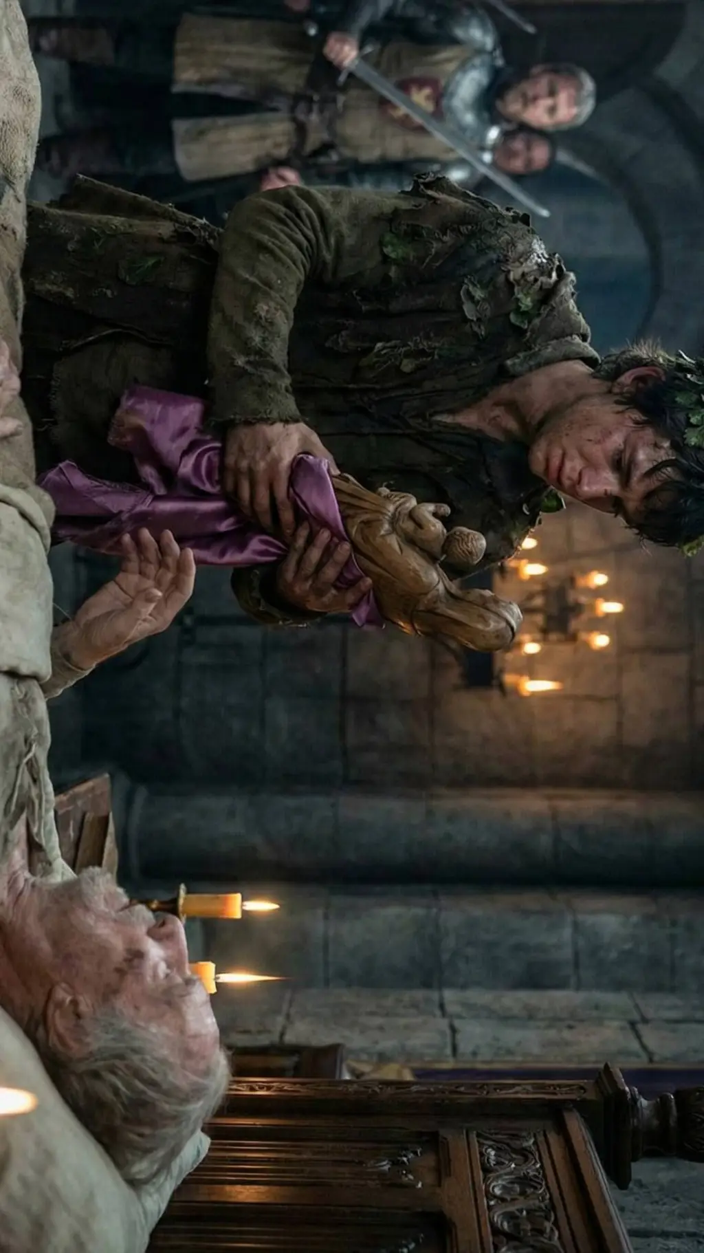 ai character: Coronation  Blood background