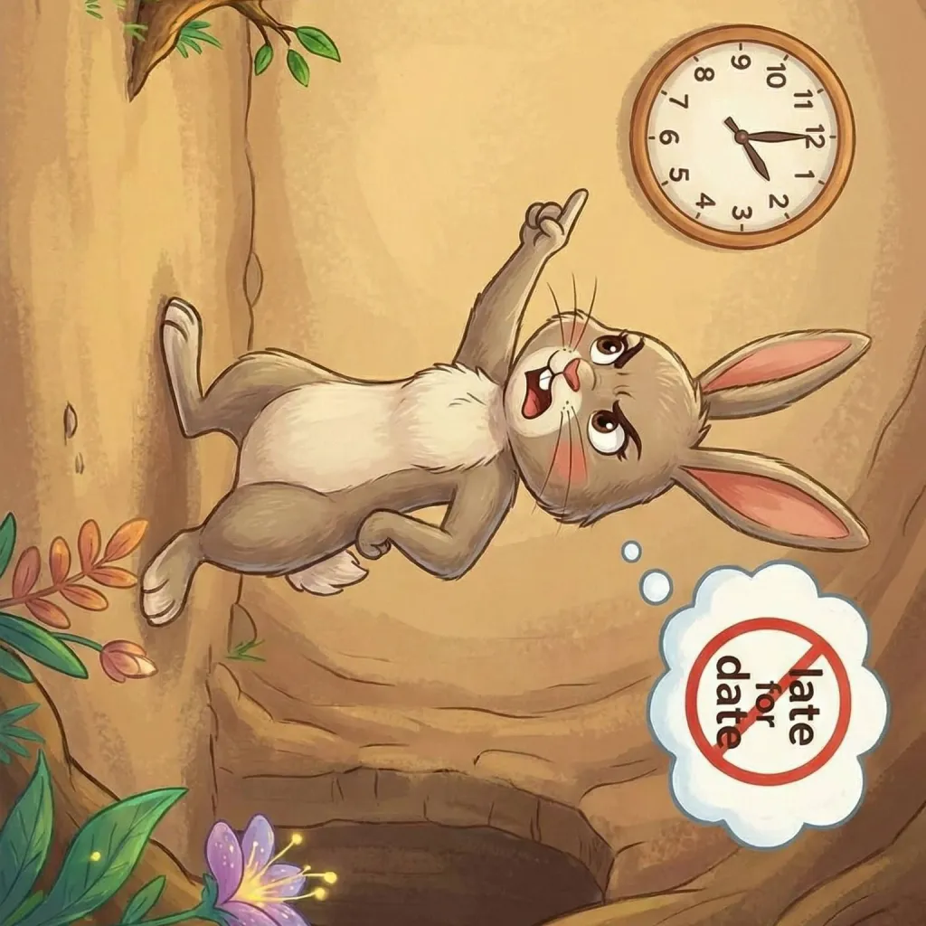 chat with ai character: The Timely Rabbit
