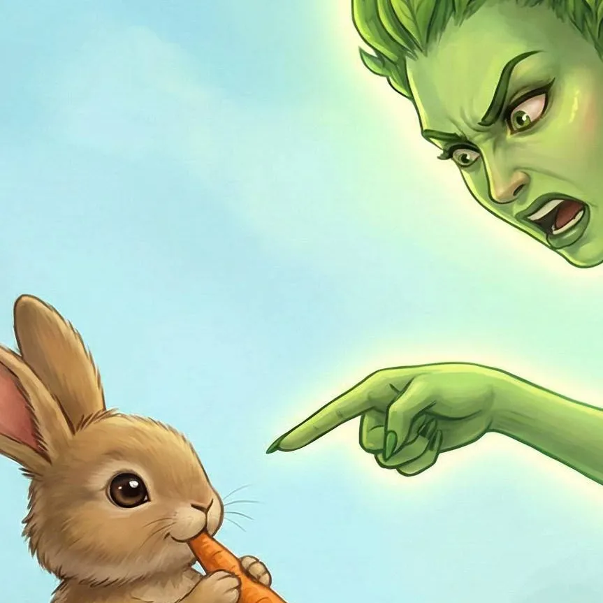 chat with ai character: Crazy Baby 🐇 🐰 