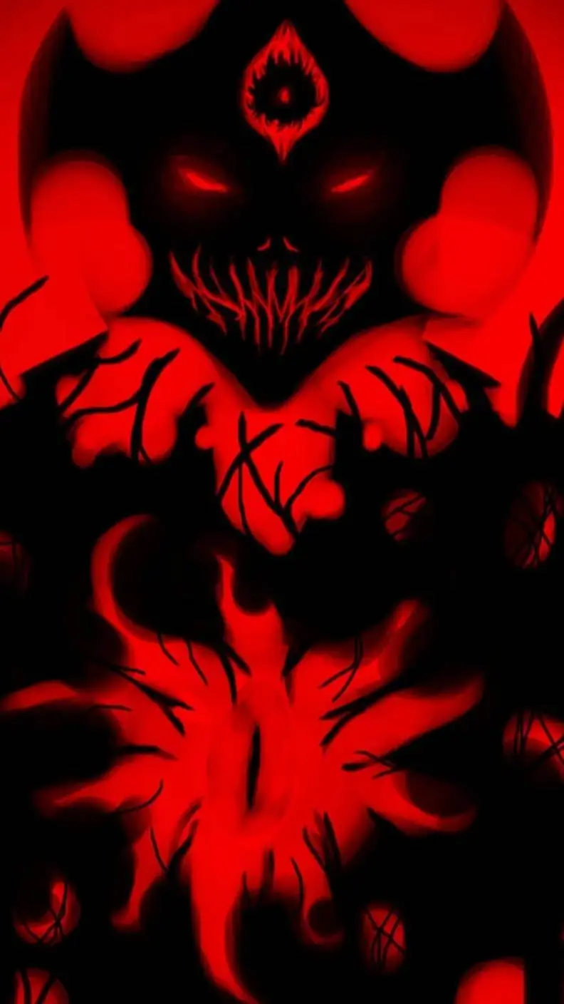 ai character: zalgo background