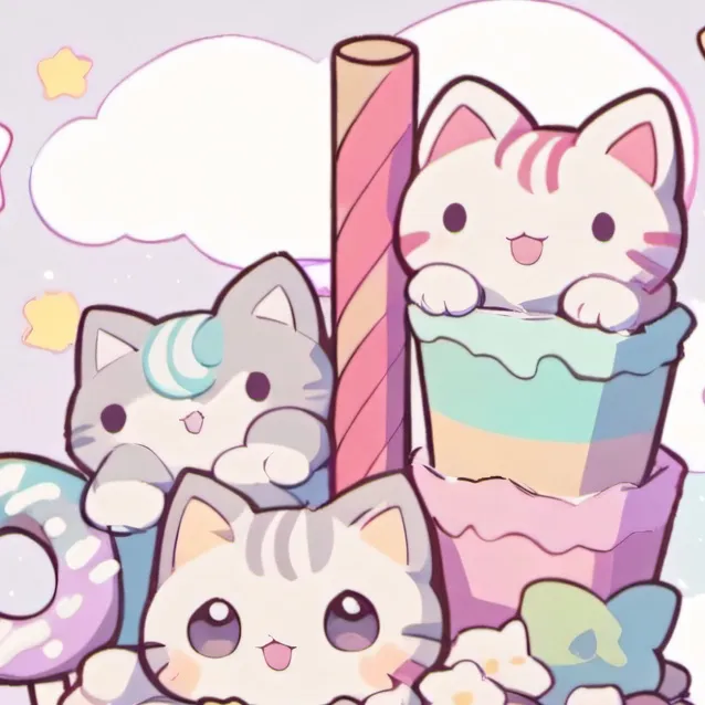 chat with ai character: Icecream cat*☆