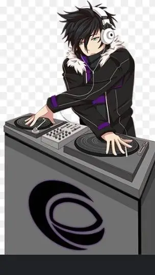 ai character: DJ Vinyl  background