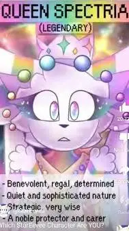 ai character: Queen Spectria🌈 background