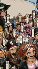 ai character: Mha pirates  background