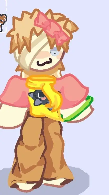 ai character: cutie goober ⭐😺🌠❤️ background