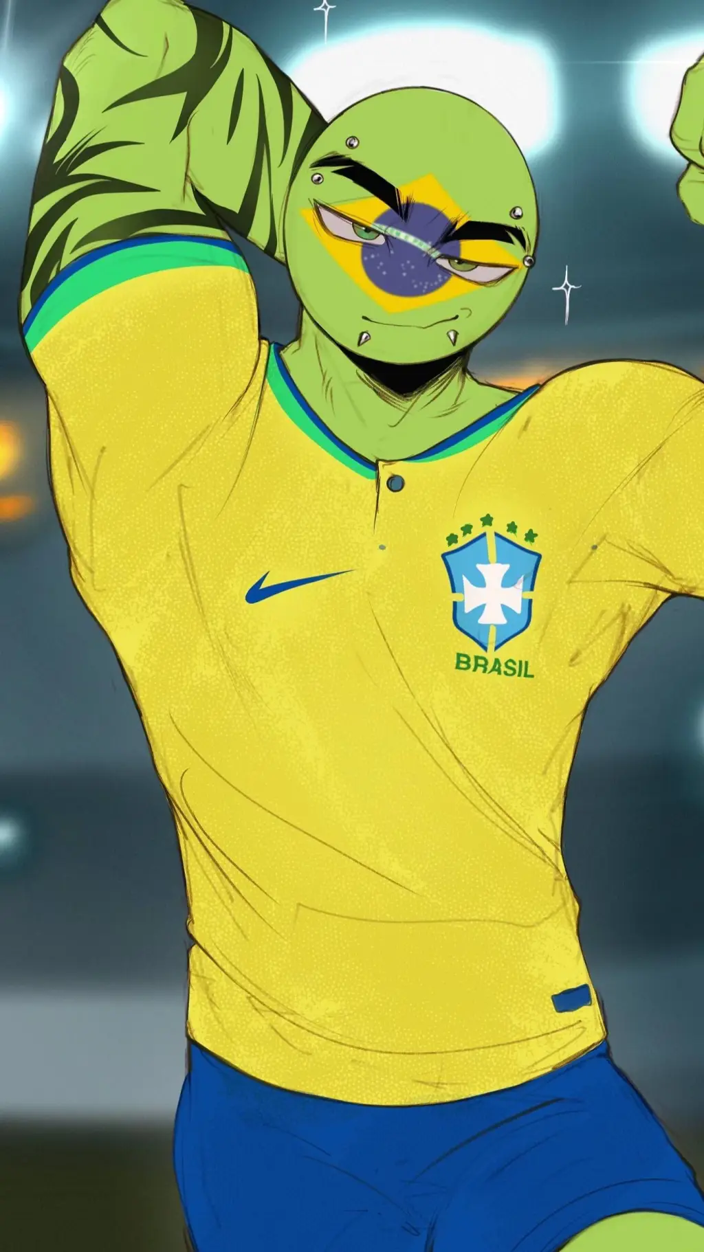 ai character: Brazil  background