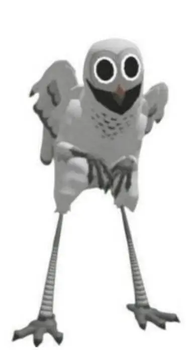 ai character: freaky owl XD background
