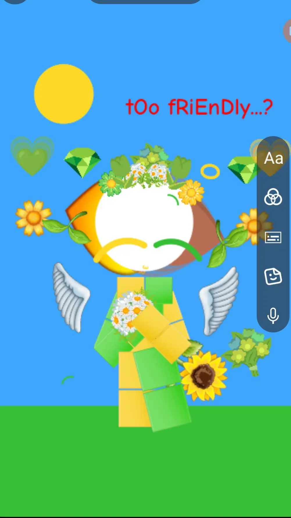 ai character: tOo fRiEnDly....?  background