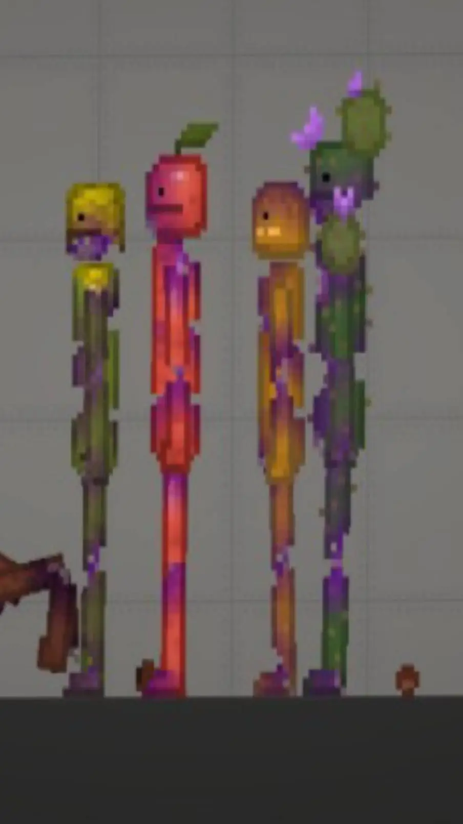 ai character: melon sandbox background