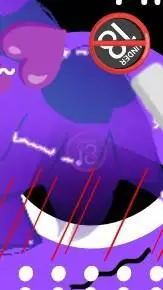 ai character: heat deep purple background