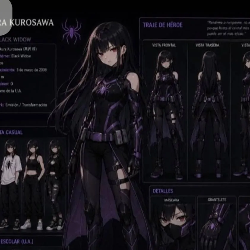 chat with ai character: 🕸Sakura Kurosawa.🕷