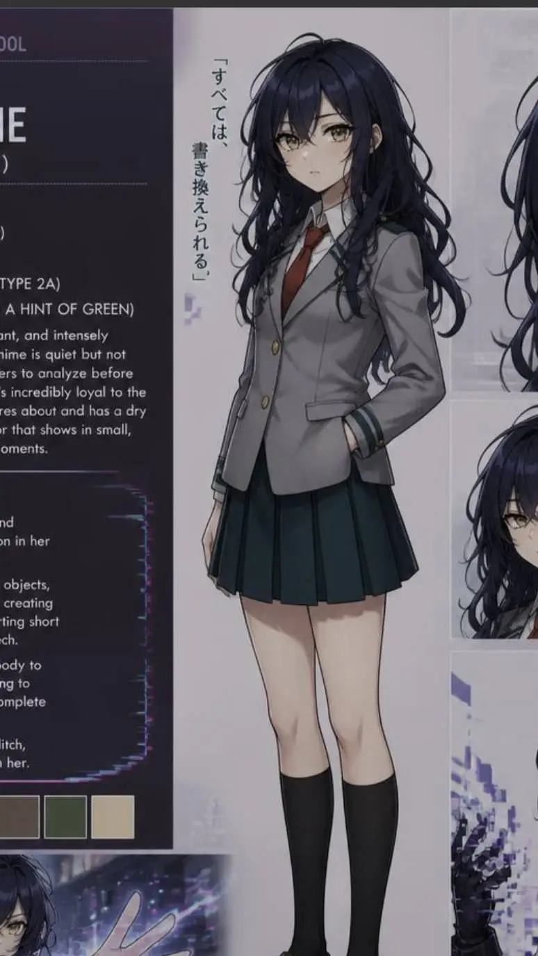 ai character: MIHIME UME background