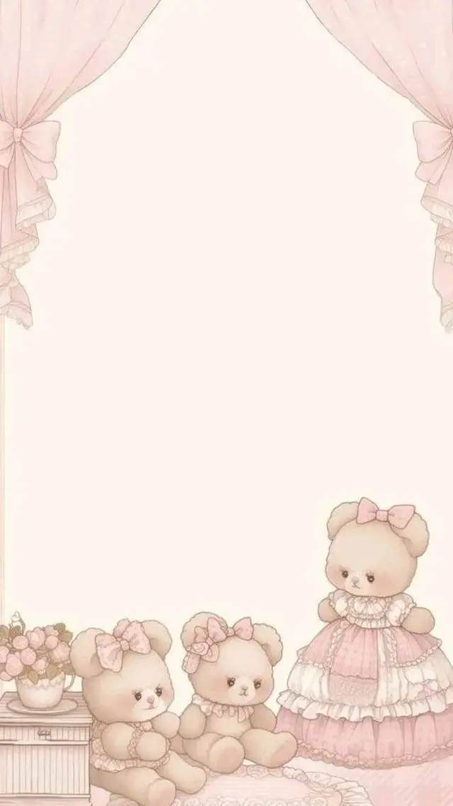 ai character: Clean girl test 🎀🍰 background