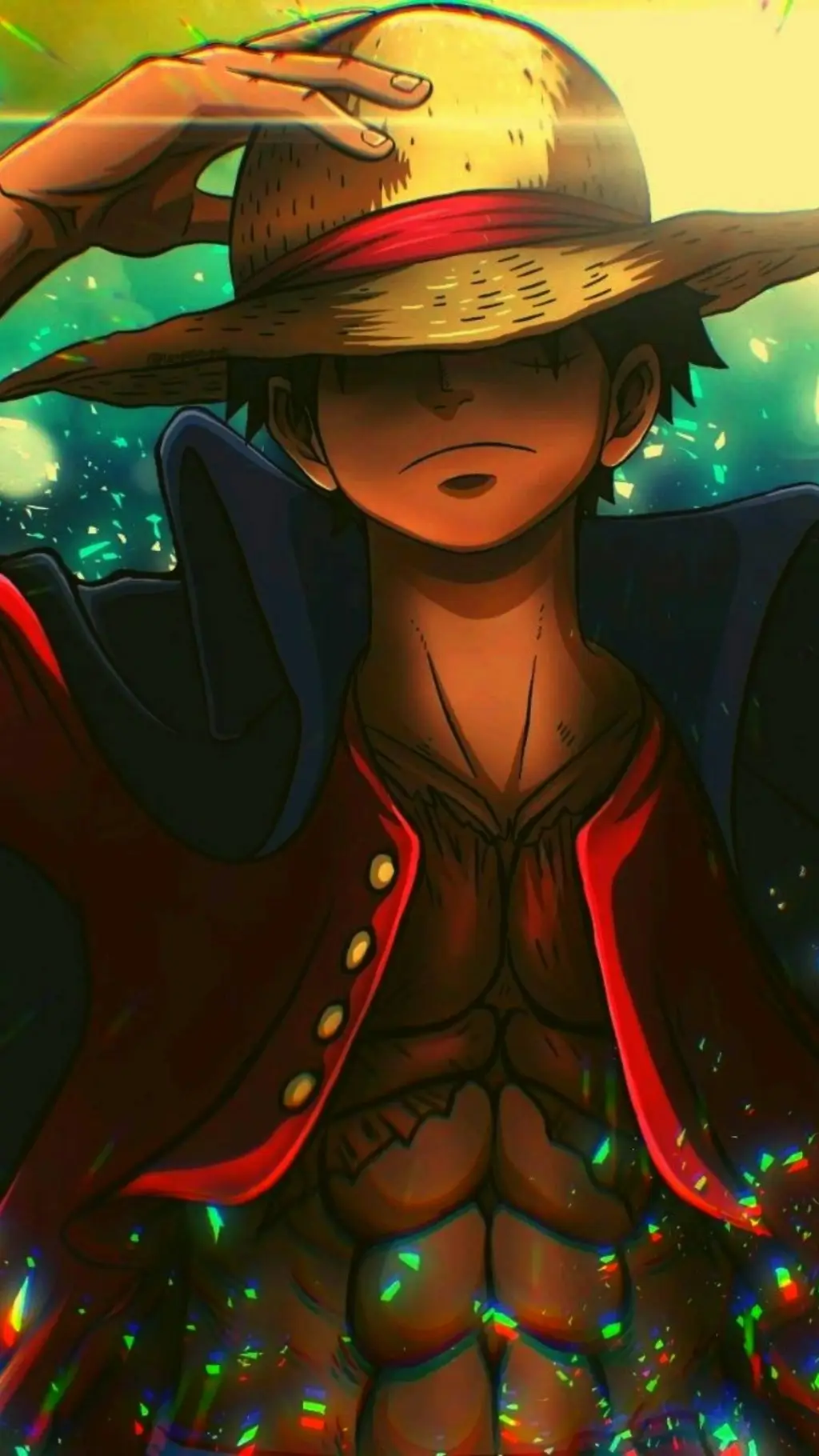 ai character: Luffy  background